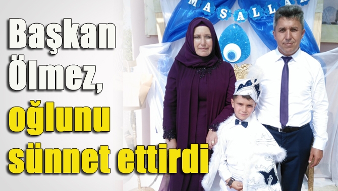 AK Parti Kandıra İlçe Başkanı Erol Ölmez, oğlu Ahmed Kağan’ı
