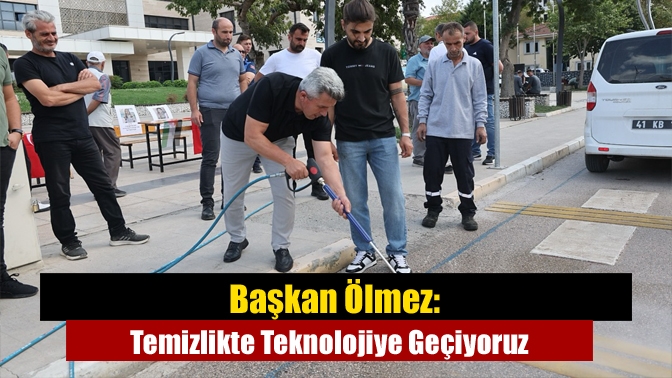 Kandıra Belediyesi, yeni sıcak sulu buharlı yıkama ve dezenfekte makinesini