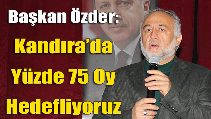 AK Parti Kandıra İlçe Başkanı Yunus Özder, referandum hedeflerinin yüzde