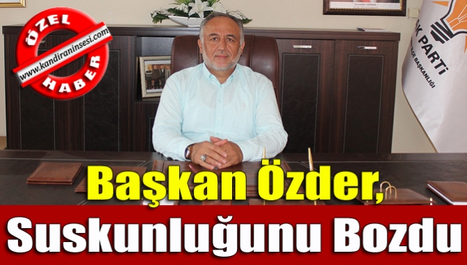 AK Parti Kandıra İlçe Başkanı Yunus Özder, göreve veda ederken