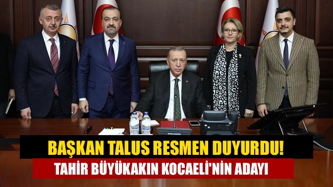AK Parti Kocaeli İl Başkanı Şahin Talus, sosyal medya hesabından