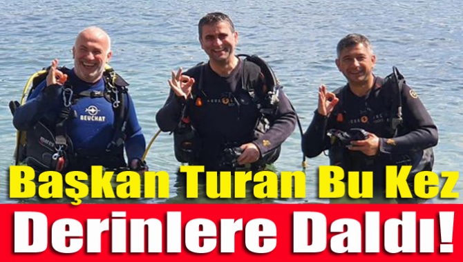 Kandıra Belediye Başkanı Adnan Turan, dalgıç kıyafeti giyerek yüzyıllar önce