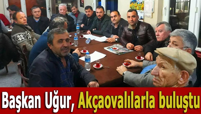 MHP Kandıra İlçe Başkanı Ahmet Uğur ve yönetimi, Akçaova Mahallesi’ni