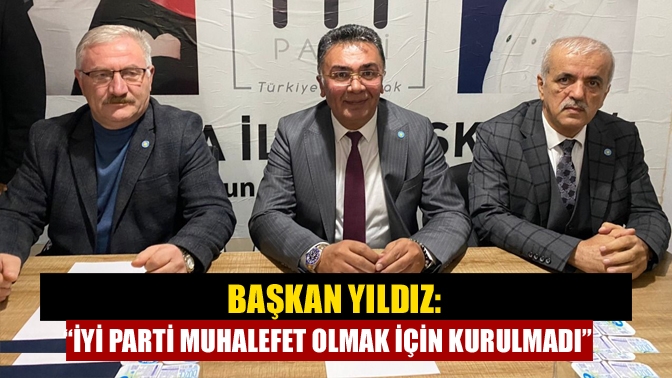 İYİ Parti Kocaeli İl Başkanı Şanbaz Yıldız, ilçe kongrelerinin ardından