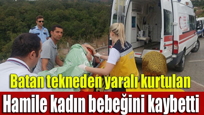 Kefken açıklarında sabah saatlerinde göçmenleri taşıyan tekneden yaralı olarak kurtarılan