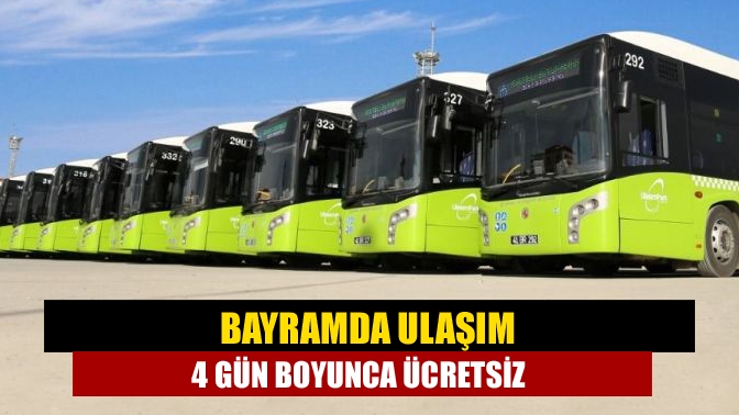 Büyükşehir Belediyesi, Kurban Bayramı süresince otobüs, raylı sistemler ve deniz