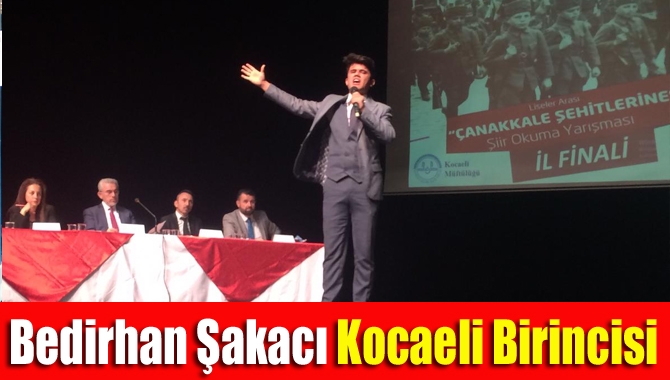 Kandıra Anadolu İmam Hatip Lisesi 12. Sınıf öğrencisi Bedirhan Şakacı