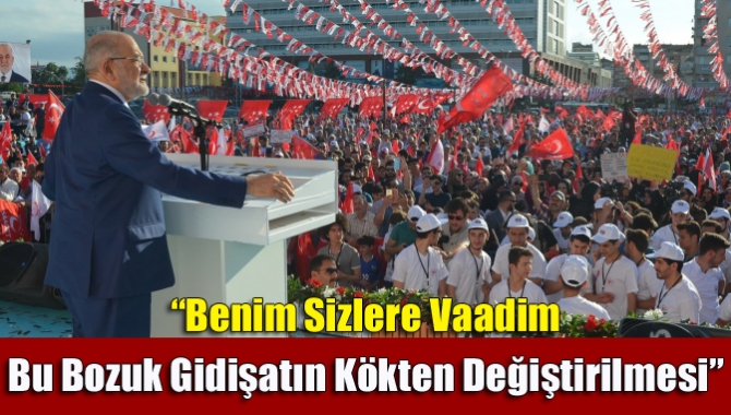 Saadet Partisi Genel Başkanı ve Cumhurbaşkanı adayı Temel Karamollaoğlu Perşembe