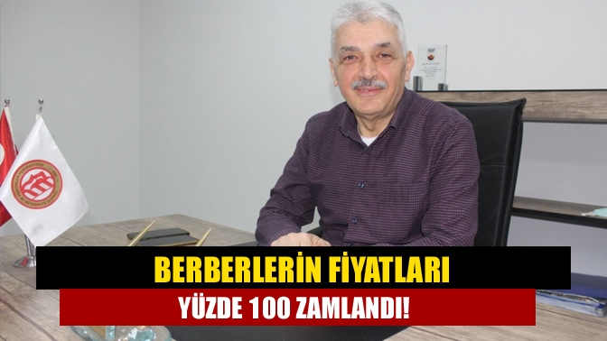 Kocaeli Berberler Esnaf Odası’nın yeni fiyat tarifesi de Kocaeli Esnaf
