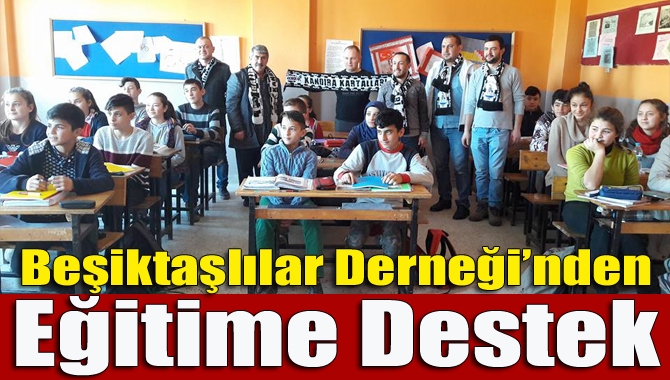 Kandıra Beşiktaşlılar Derneği, Karaağaç İlkokulu ve Ortaokulu’na kırtasiye malzemeleri götürdü.