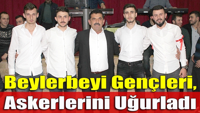 Kandıra Beylerbeyi Köyü gençleri, askere giden 4 arkadaşları için eğlence
