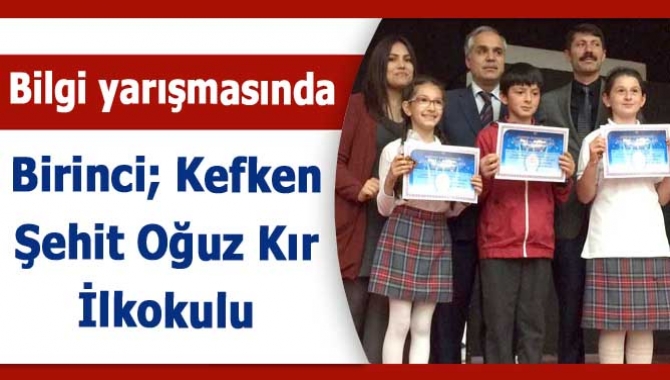 Kandıra İlçe Milli Eğitim Müdürlüğü tarafından düzenlenen ilkokullar arası bilgi