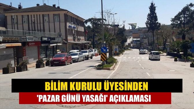 Prof. Dr. Mustafa Necmi İlhan, pazar günü uygulanan sokağa çıkma