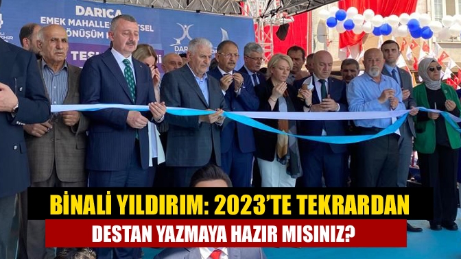 AK Parti Genel Başkanvekili Binali Yıldırım, Kocaeli'nin Darıca ilçesinde kentsel