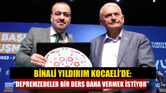 AK Parti Genel Başkanvekili Binali Yıldırım, Kocaeli mahalle temsilcileri ile