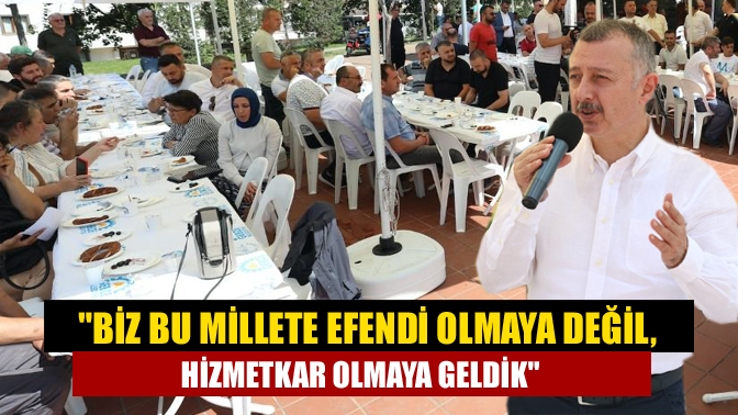 Kocaeli Büyükşehir Belediye Başkanı Tahir Büyükakın, "Her zaman altını çizdiğimiz