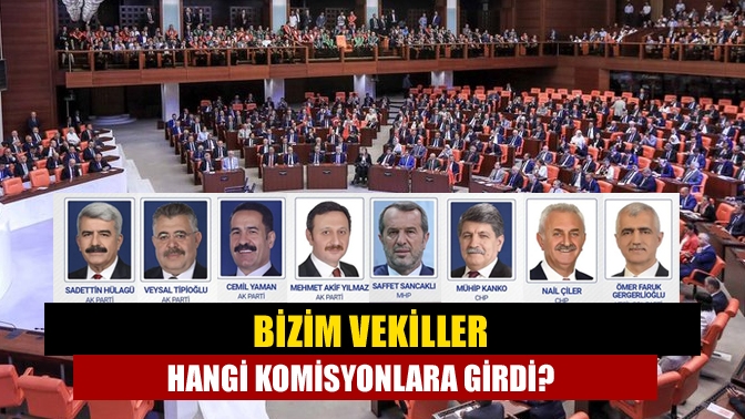 TBMM Komisyonlarında görev alacak olan Milletvekillileri belirlendi