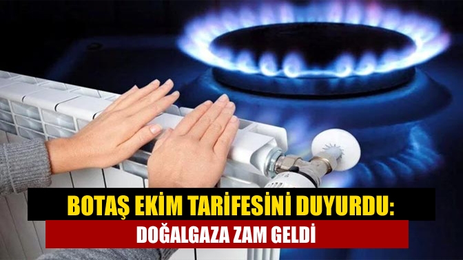 Boru Hatları ile Petrol Taşıma AŞ (BOTAŞ) ekim ayı doğalgaz