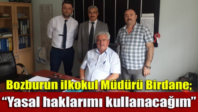 İzmit Anadolu İmam Hatip Lisesi Müdürü iken Bozburun ilkokul Müdürlüğü’ne