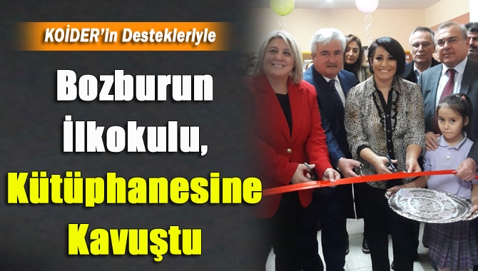 Kandıra Bozburun İlkokulu’na Okuma Sanatı Kulübü ve KOİDER’in destekleriyle kütüphane