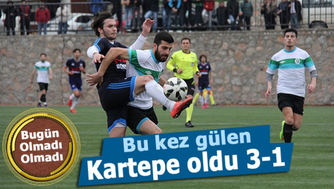 Süper Amatör Play-Off Ligi 6. hafta maçında Kartepe Belediyespor ile