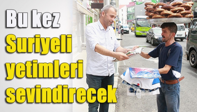 Kocaeli'de yaklaşık 16 yıldır simit satan Erkan Ayhan, Kurban Bayramı'nda