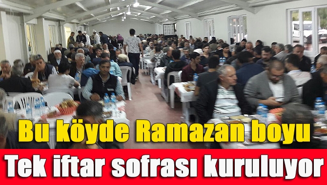 Kandıra’nın Pınarlı Mahallesi’nde Ramazan ayı boyunca tek iftar sofrası kuruluyor.