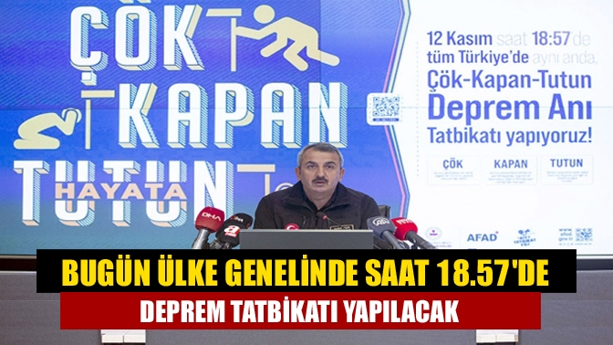 12 Kasım 1999 Düzce depreminin yıl dönümde planlanan tatbikat SMS,