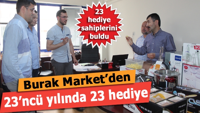 Kandıra’nın en büyük ilk yerel marketi Burak Market, kuruluşunun 23’ncü