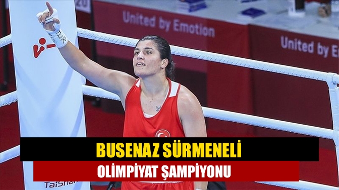 2020 Tokyo Olimpiyat Oyunları'nda boksta kadınlar 69 kiloda Busenaz Sürmeneli,
