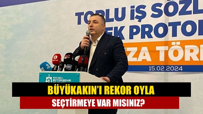 Kocaeli Büyükşehir Belediyesinin bugün gerçekleştirilecek toplu iş sözleşmesi imza protokolü