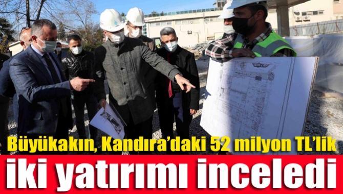Başkan Büyükakın, toplam 52 milyon TL yatırım bedeli ile gerçekleştirilen