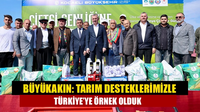 Büyükşehir’in Çiftçi Şenliğinde konuşan Başkan Büyükakın, toplam değeri 1 milyar