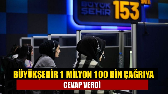 Kocaeli Büyükşehir Belediyesi 153 Çağrı Merkezi'nde 2021'de 1 milyon 100