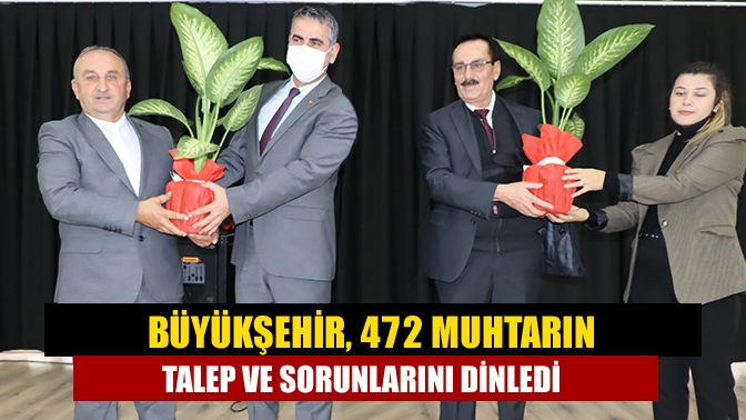 Kocaeli'ndeki 472 mahalle muhtarının katılımıyla düzenlenen toplantılarda hizmetler, ihtiyaçlar ve