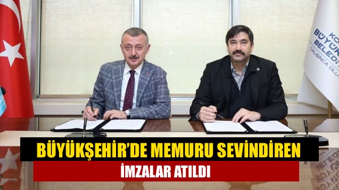 Belediyedeki memurları ilgilendiren sosyal denge sözleşmesi imzalandı. 2022 ve 2023