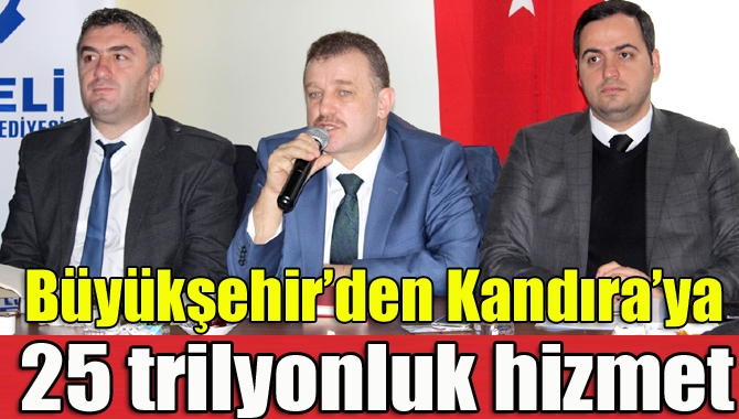 Kandıralı muhtarlara yönelik düzenlenen istişare toplantısında konuşan Büyükşehir Belediyesi Daire