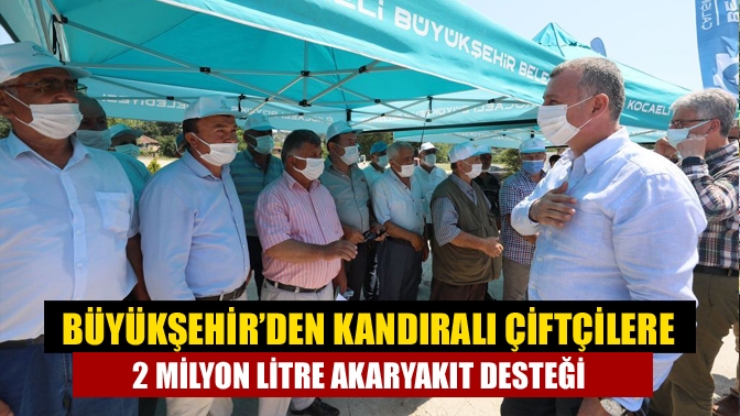Büyükşehir Belediyesi Kandıra’da gerçekleşen toplantıda çiftçilerimize yaklaşık 2 milyon litre