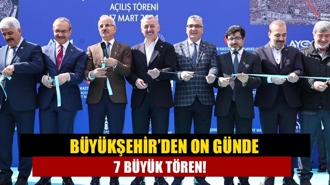 Kocaeli Büyükşehir Belediyesi son on günde, peş peşe önemli açılışlar