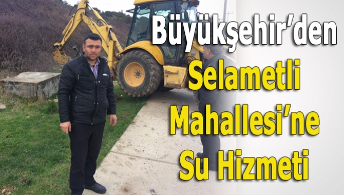 Kocaeli Büyükşehir Belediyesi, Selametli Mahallesi’ne 30 tonluk su deposu yapıyor.