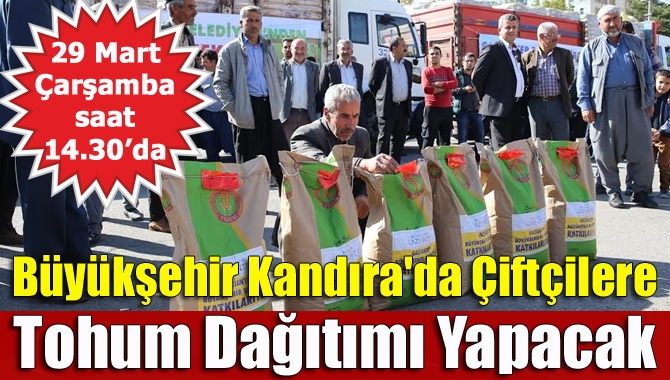 Büyükşehir Belediyesi 29 Mart  Çarşamba saat 14.30’da Kandıra Şehit