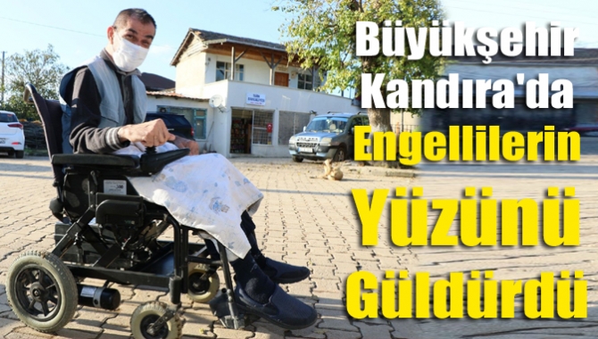 Kocaeli Büyükşehir Belediyesi tekerlekli sandalyesi arızalanan engelli vatandaşlara ücretsiz hizmet