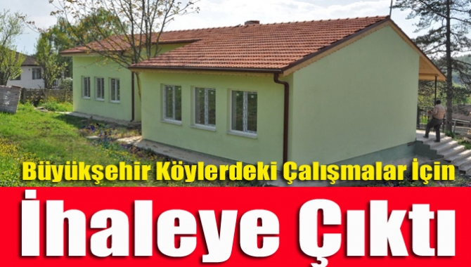 Kocaeli Büyükşehir Belediyesi köylerde vatandaşların hizmetine sunulan bina yapım ve