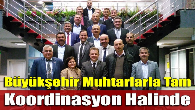 Büyükşehir, Kocaeli’deki muhtarlarla tam koordinasyon halinde ihtiyaç ve talepleri karşılıyor