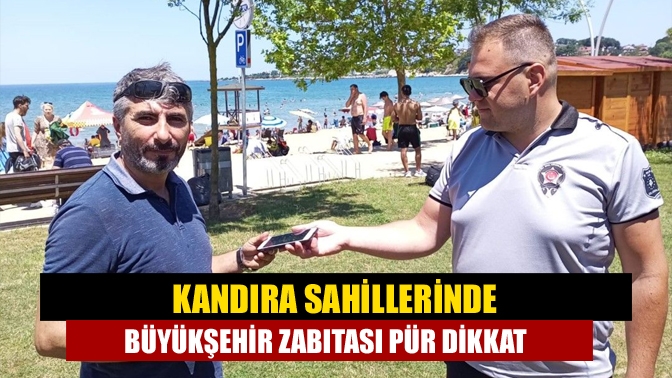 Kandıra sahillerinde düşürülen telefon ve cüzdanlar, zabıta ve güvenlik personelleri