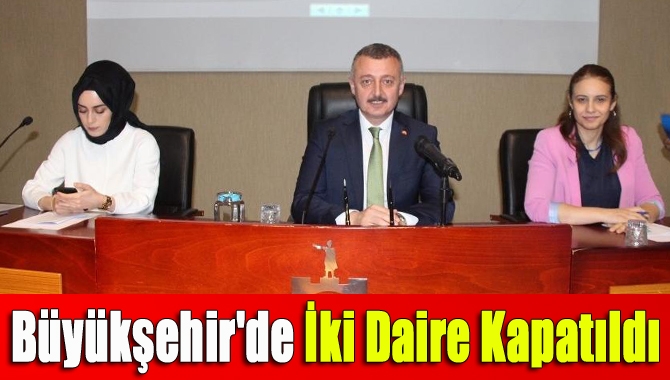 Büyükşehir Belediyesi teşkilat şemasında Ulaşım Daire Başkanlığı ve Kurumsal Gelişim