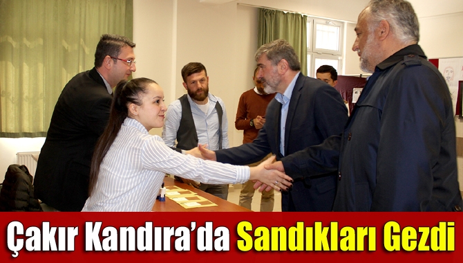 AK Parti Kocaeli Milletvekili Sami Çakır, Kandıra’da sandık kurullarını ziyaret