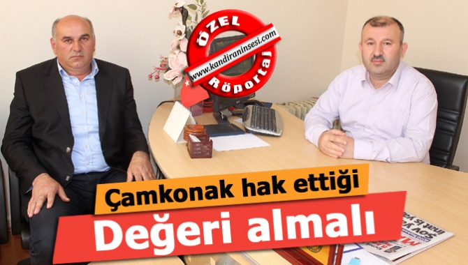 Çamkonak Mahalle Muhtarı Hasan Ekrem, Büyükşehir Belediyesi’nin Cebeci’de yapmış olduğu