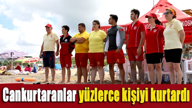Kocaeli Büyükşehir Belediyesi İtfaiyesi cankurtaranları deniz sezonunun başından bu yana