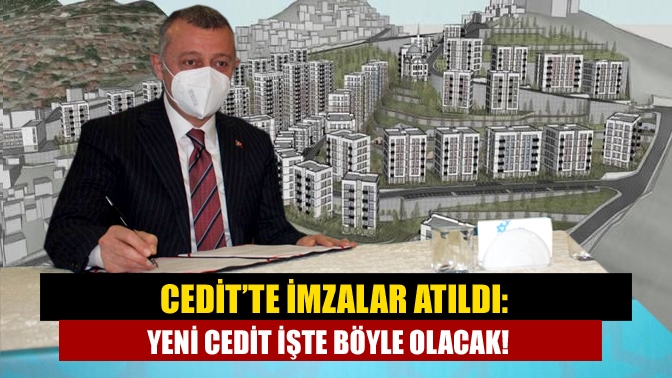 Cedit Mahallesi Kentsel Dönüşüm Projesi imza töreninde konuşan Büyükşehir Belediye